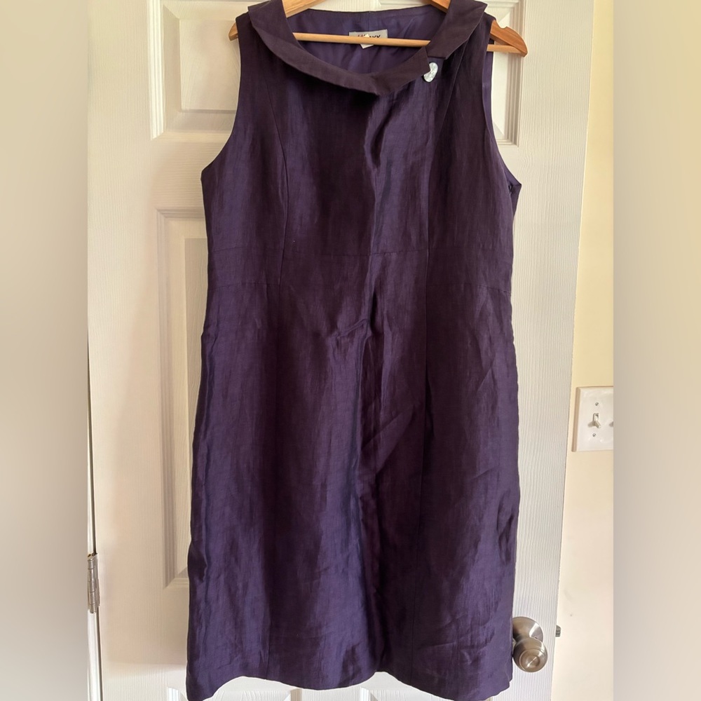 Elegant  Sleeveless Linen Dress